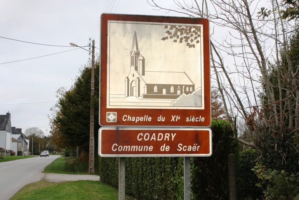 Scaër  Route de Coray.